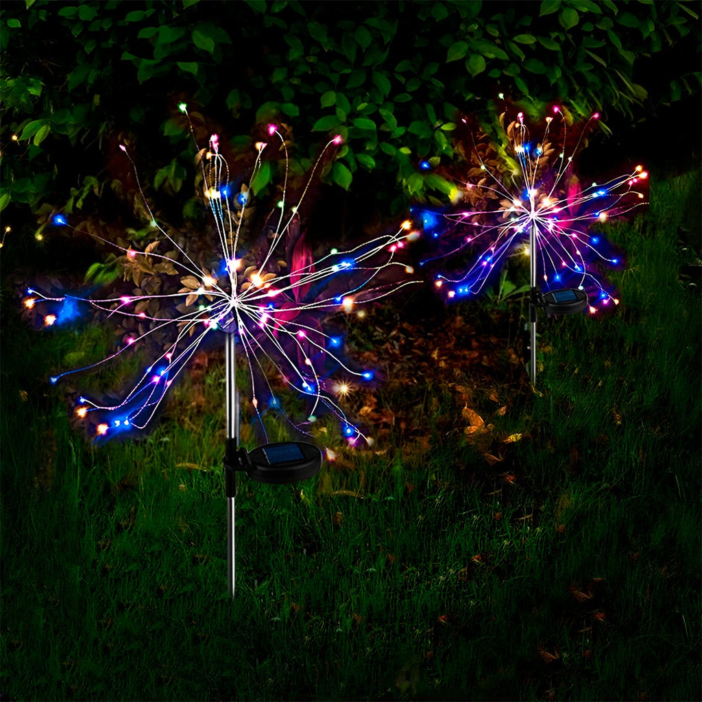 Luces Led Fuegos Artificiales Navidad X2 Multicolor C2006