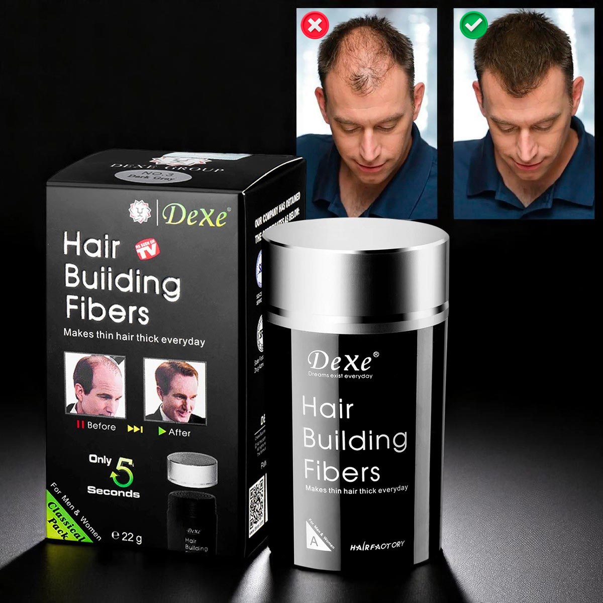 PROMO 2x1 🎁 Fibra Capilar para Calvicie – Resultado al Instante, Look Natural para Hombres y Mujeres