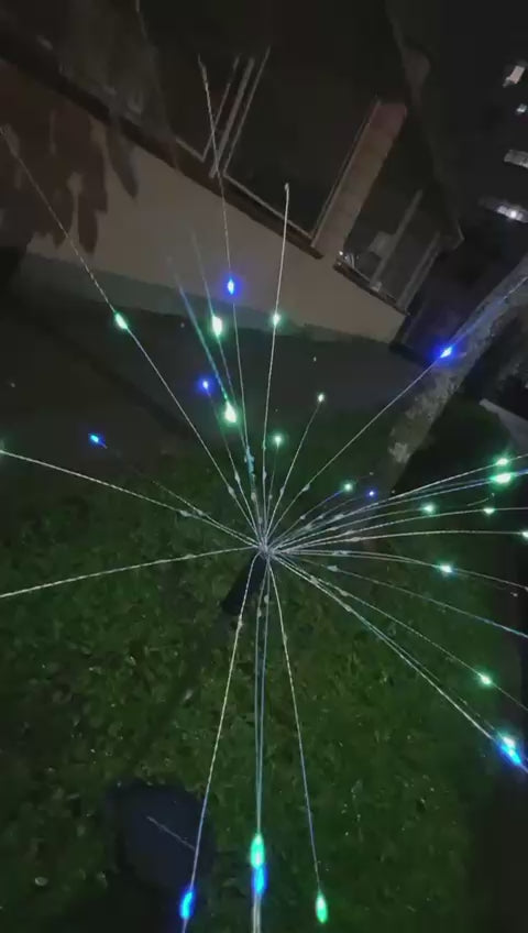 Luces Led Fuegos Artificiales Navidad X2 Multicolor C2006